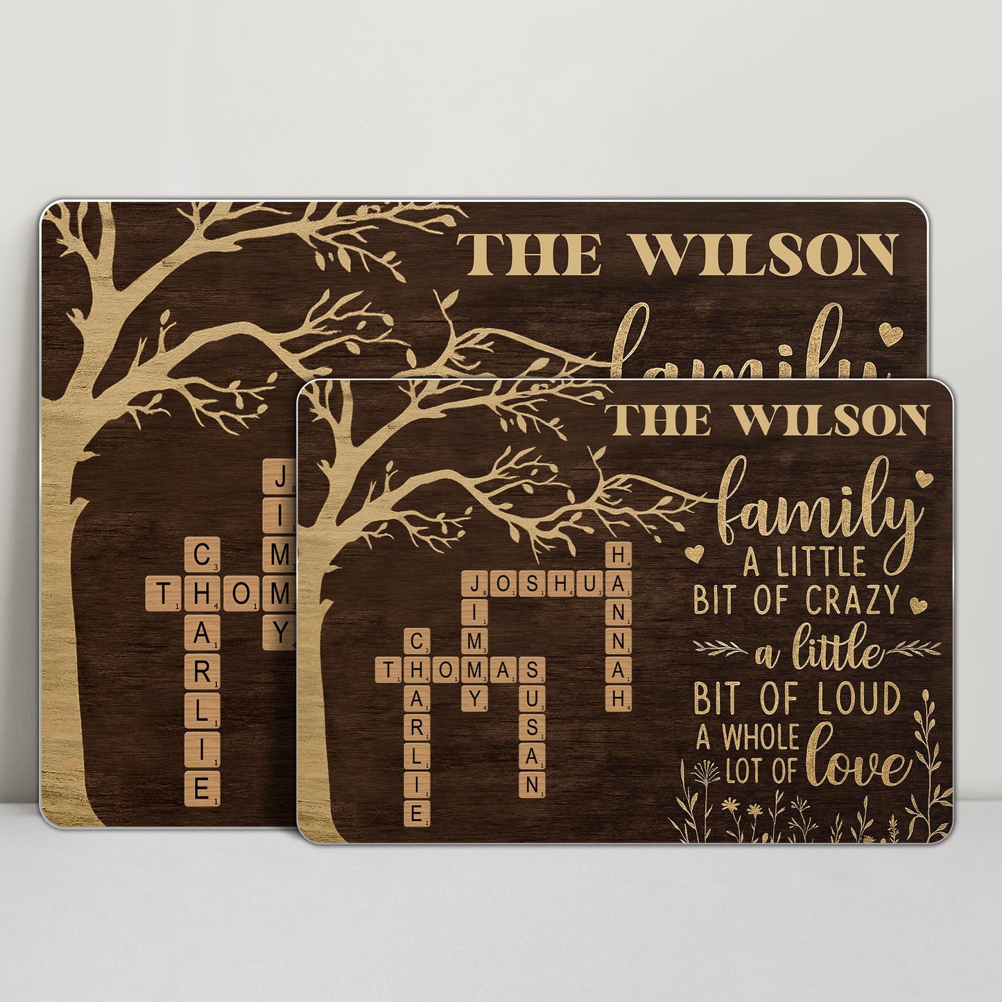 A Little Bit Of Crazy And Love Family Tree Design