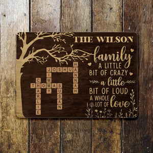 A Little Bit Of Crazy And Love Family Tree Design