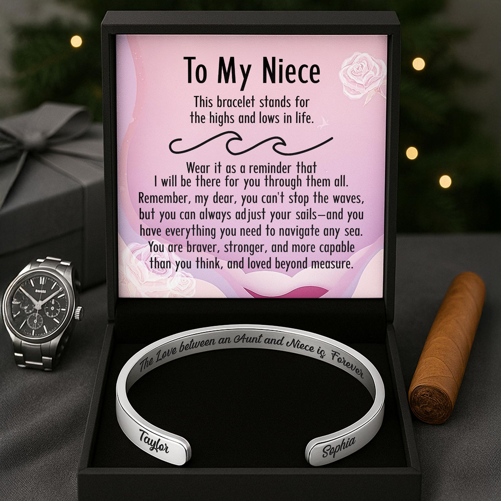 To My Niece, Bracelet For Bravery & Strength