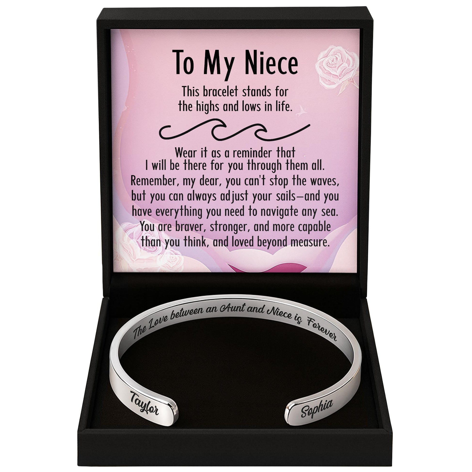 To My Niece, Bracelet For Bravery & Strength