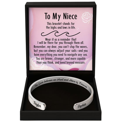 To My Niece, Bracelet For Bravery & Strength