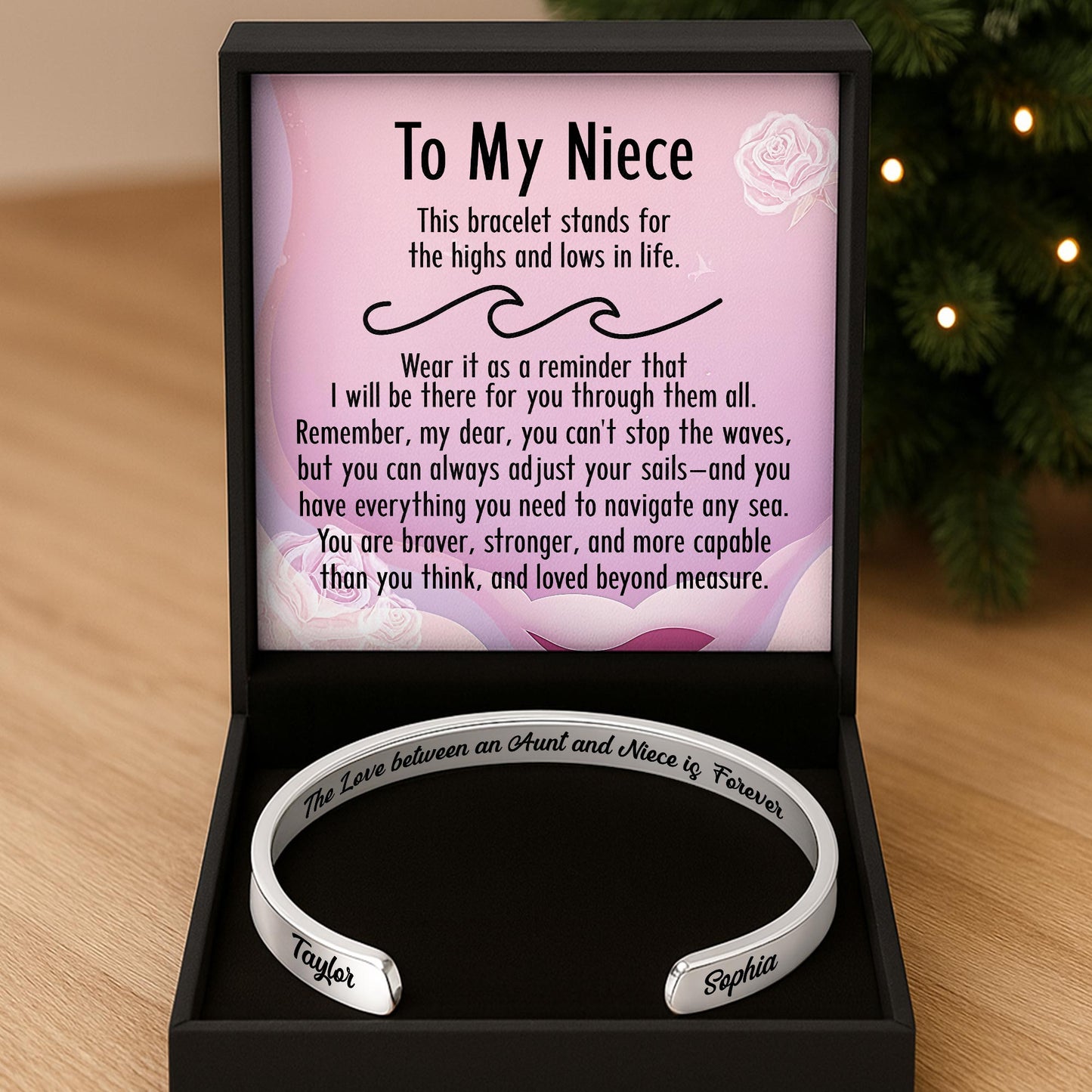 To My Niece, Bracelet For Bravery & Strength