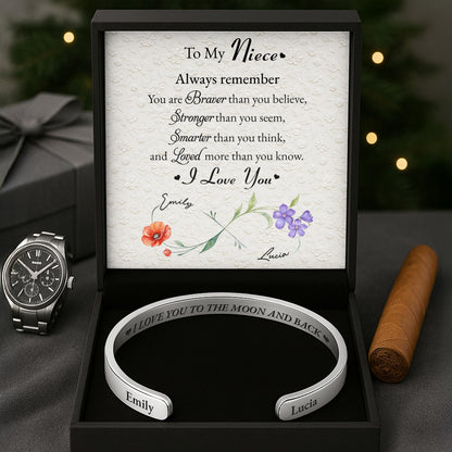 I Love You To The Moon And Back With Flowers