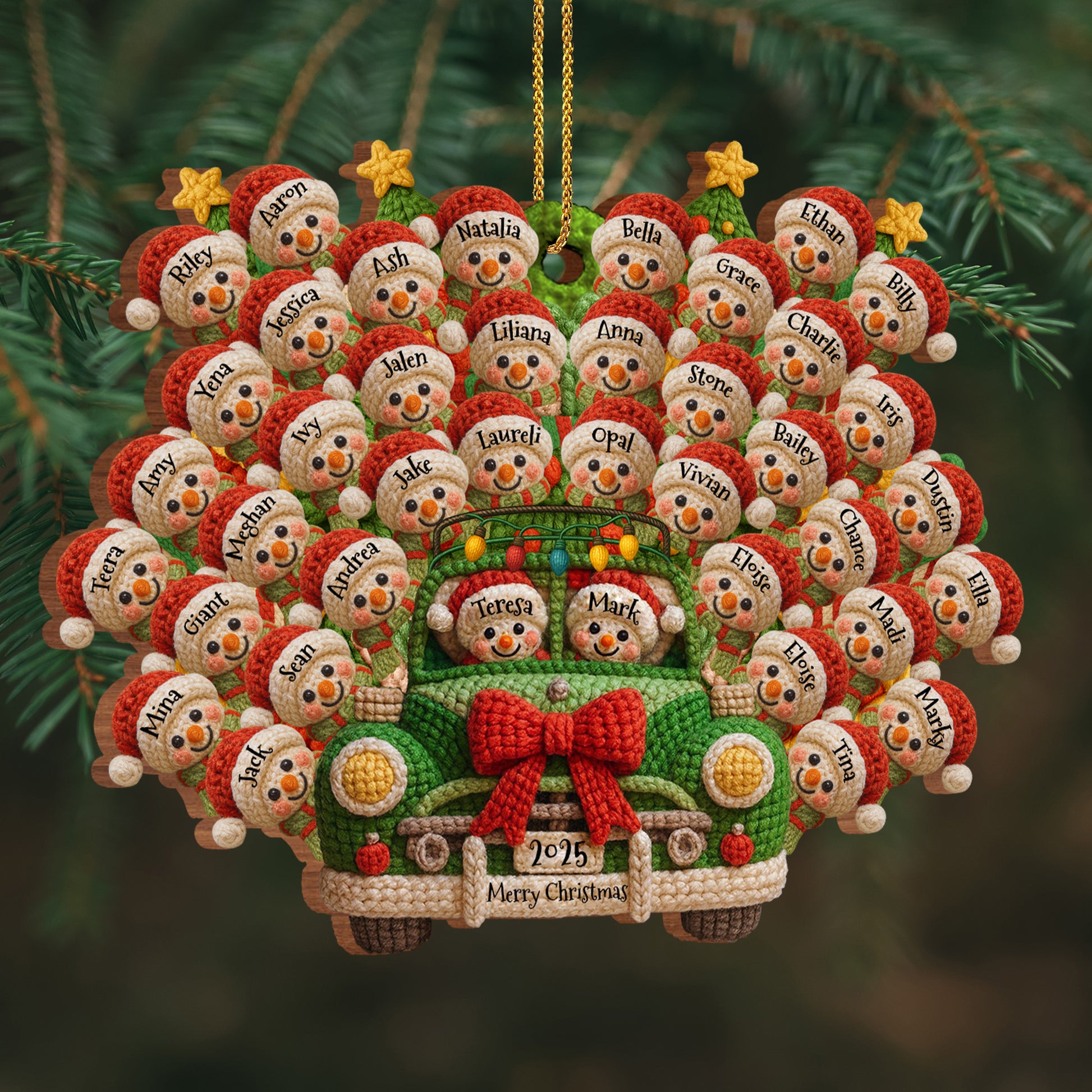 Merry Christmas Snowman and Christmas Tree