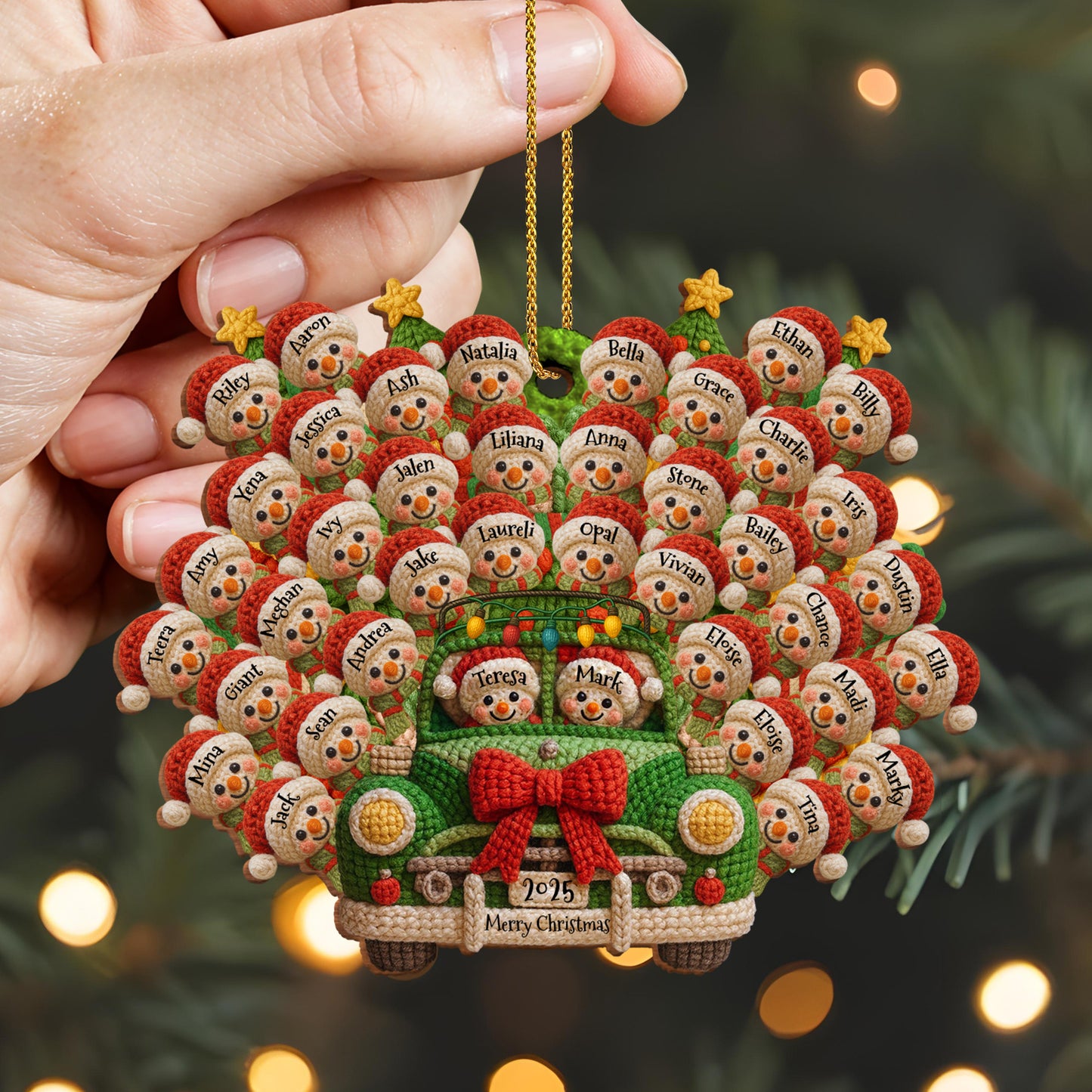 Merry Christmas Snowman and Christmas Tree