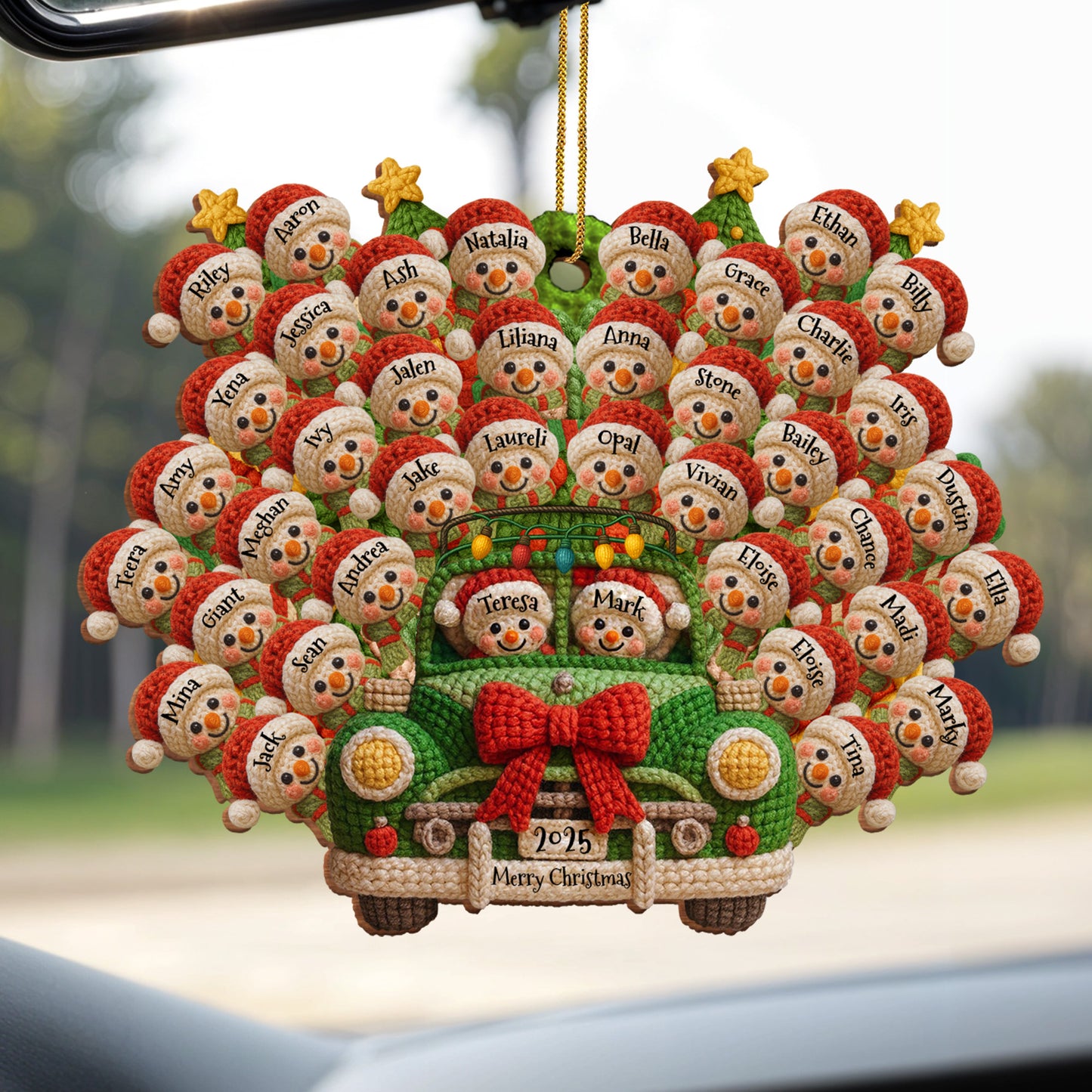 Merry Christmas Snowman and Christmas Tree