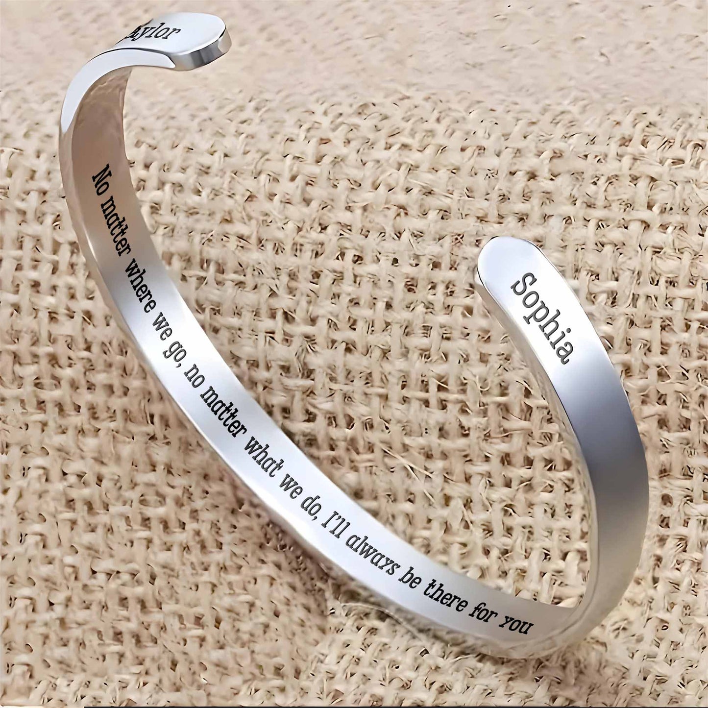 No Matter Where We Go I'll Always Be There For You Bracelet