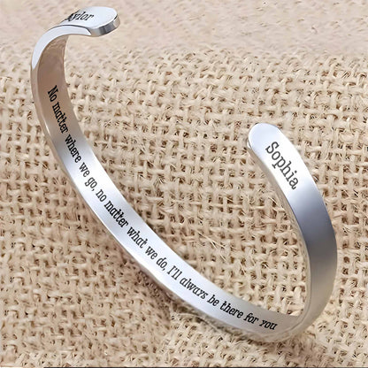 No Matter Where We Go I'll Always Be There For You Bracelet