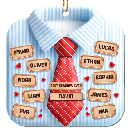 Best Grandpa Ever With Shirt And Tie Design