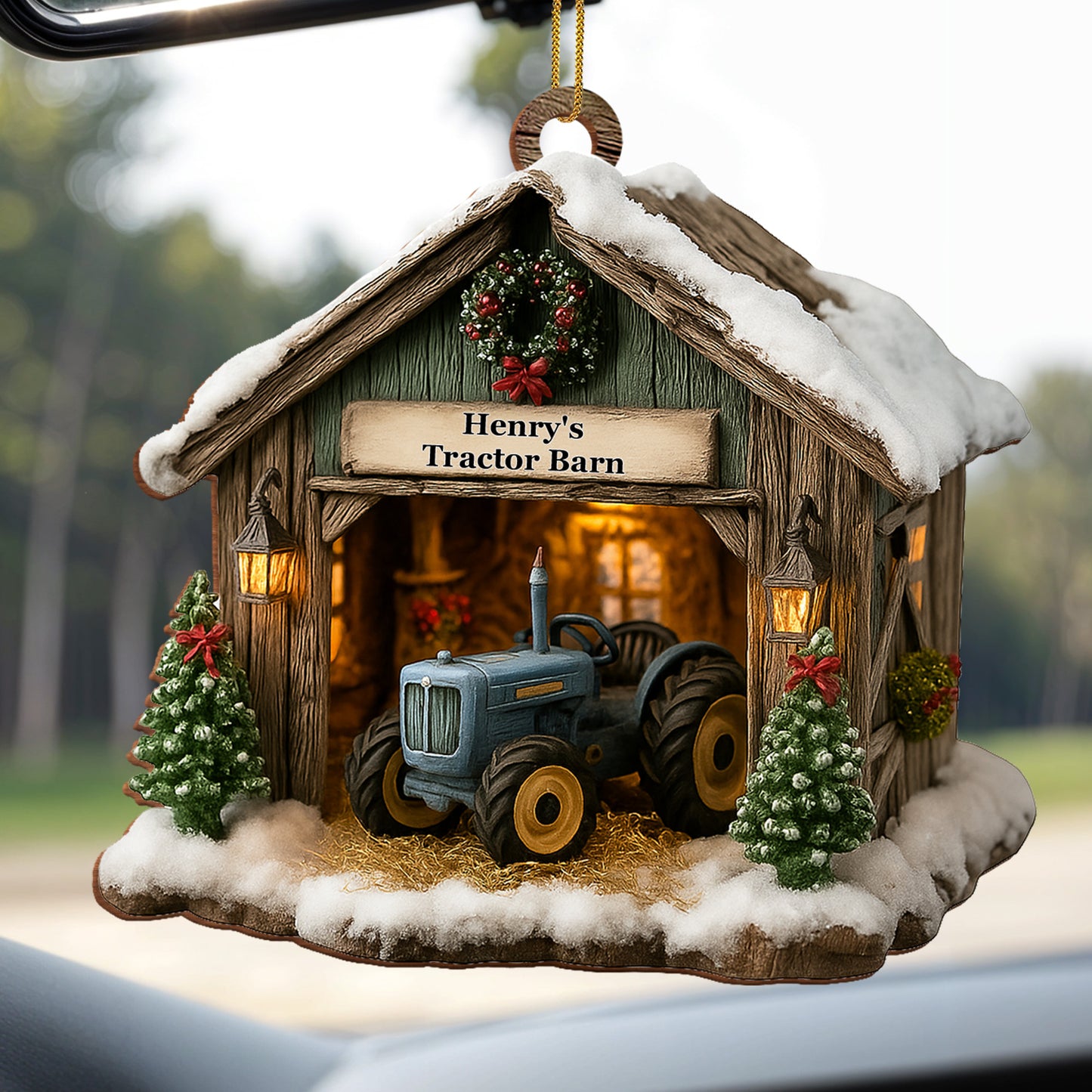 Celebrate The Holidays, Tractor Barn Ornament