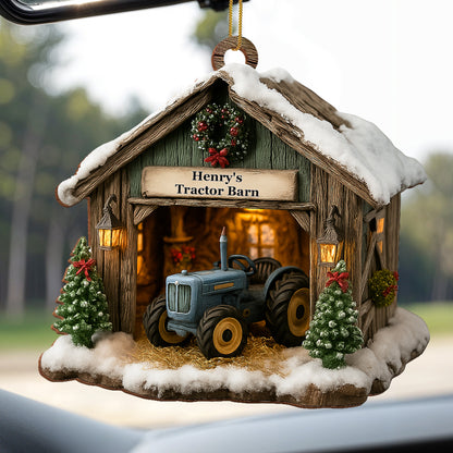 Celebrate The Holidays, Tractor Barn Ornament