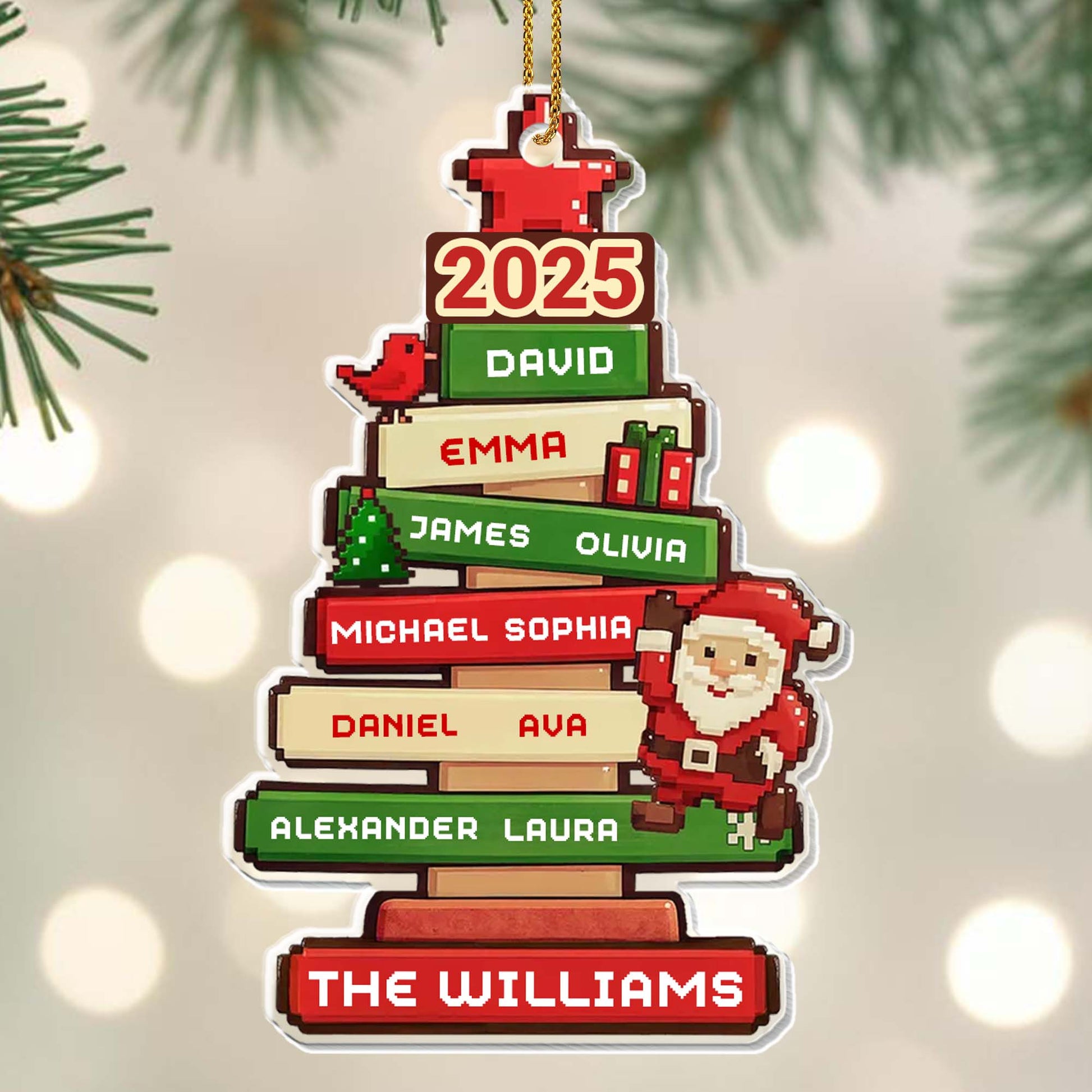 Celebrate Your Family With Santa And Christmas Tree