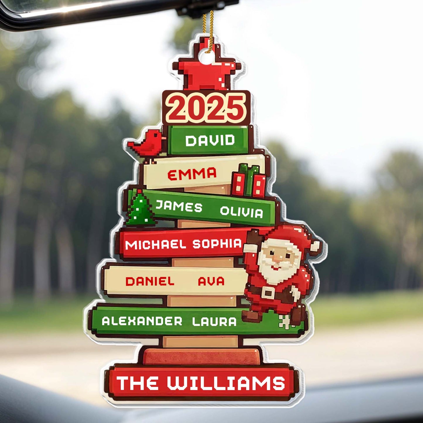 Celebrate Your Family With Santa And Christmas Tree