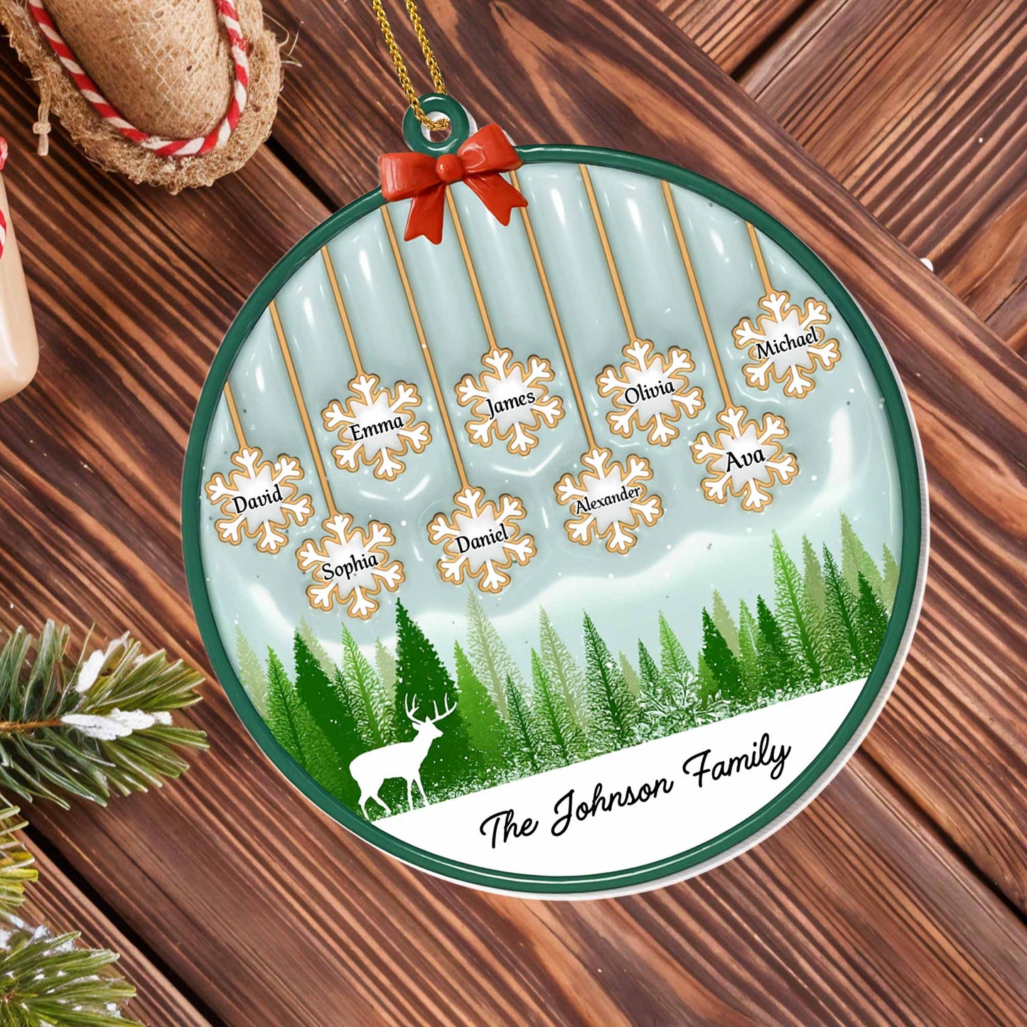 Celebrate Family With Custom Deer and Forest Design