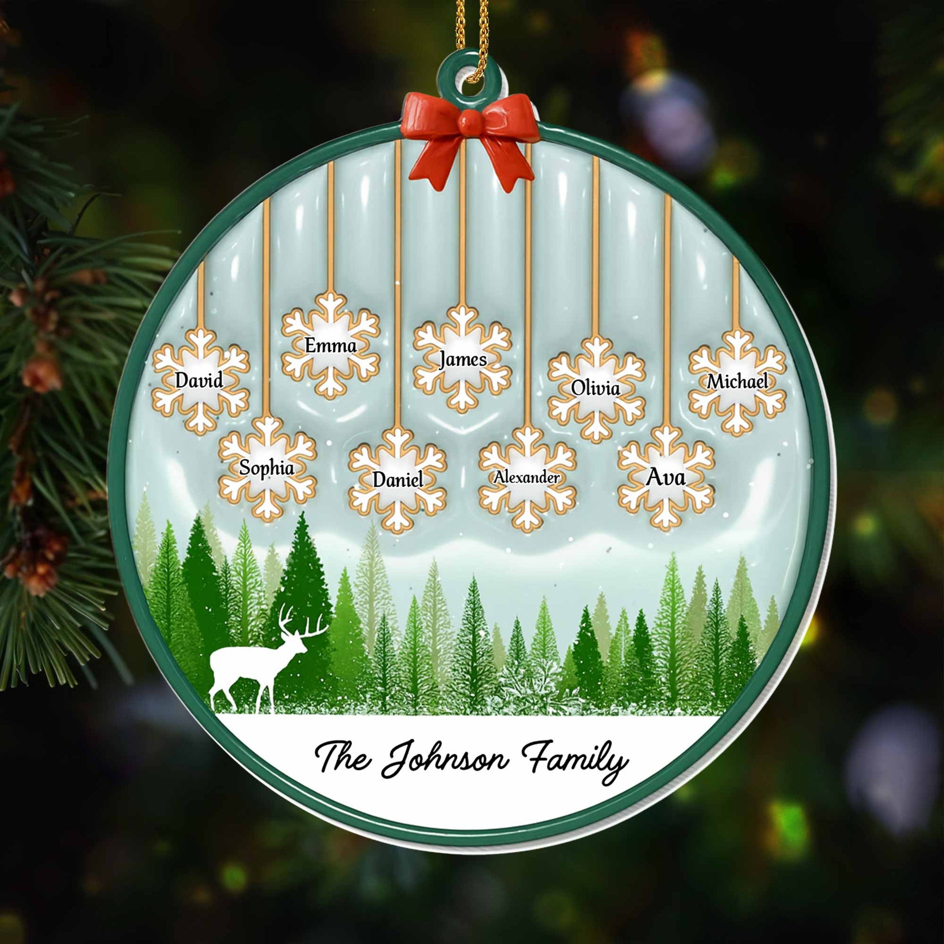Celebrate Family With Custom Deer and Forest Design