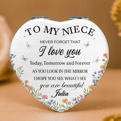 To My Niece, I Love You, Flowers And Butterflies