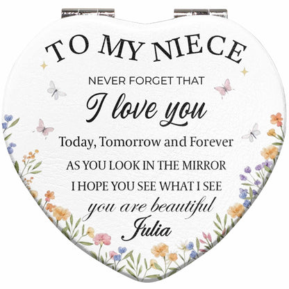 To My Niece, I Love You, Flowers And Butterflies