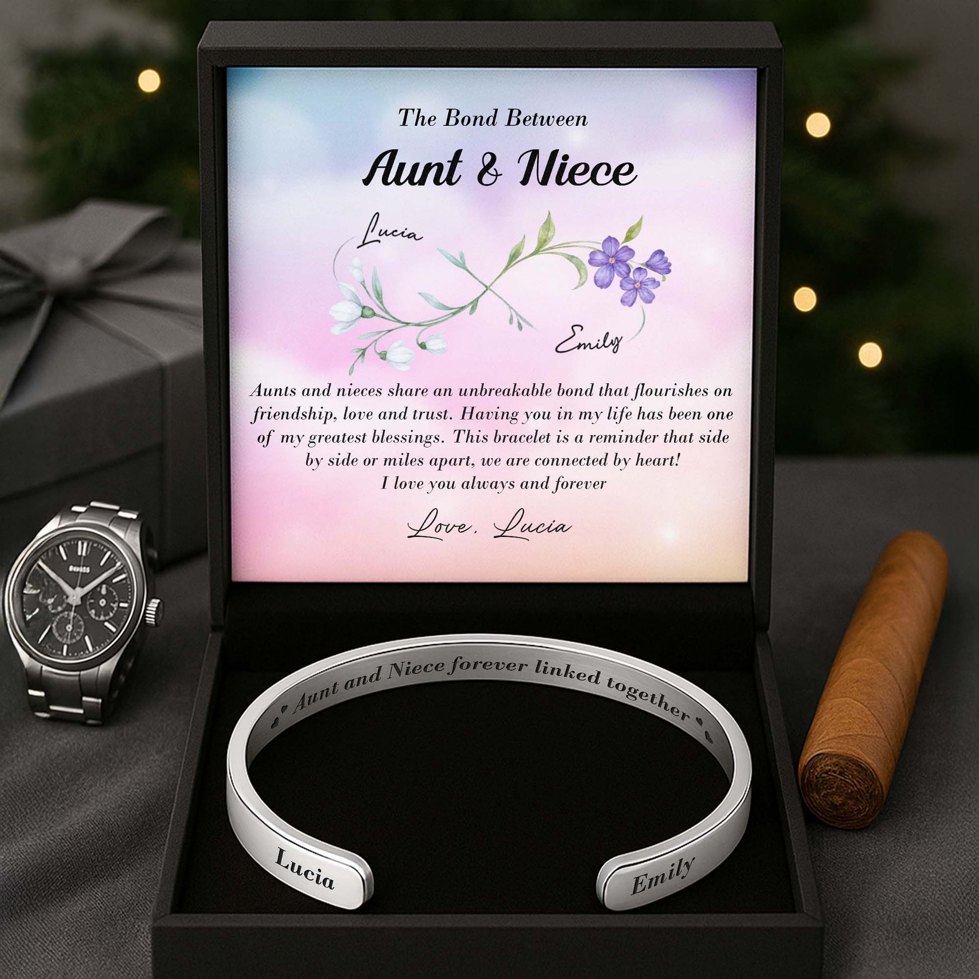 Aunt And Niece Forever Linked Together, Flowers