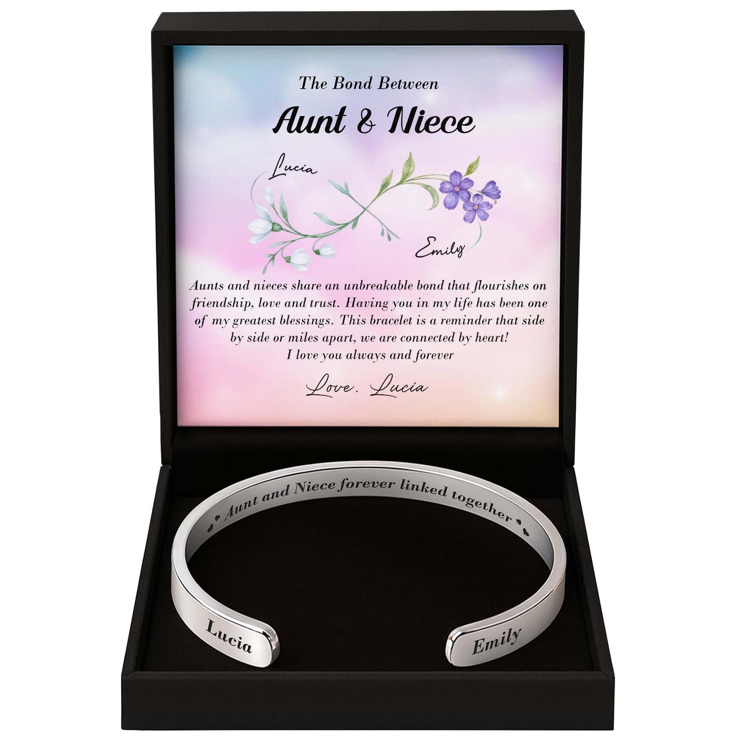 Aunt And Niece Forever Linked Together, Flowers