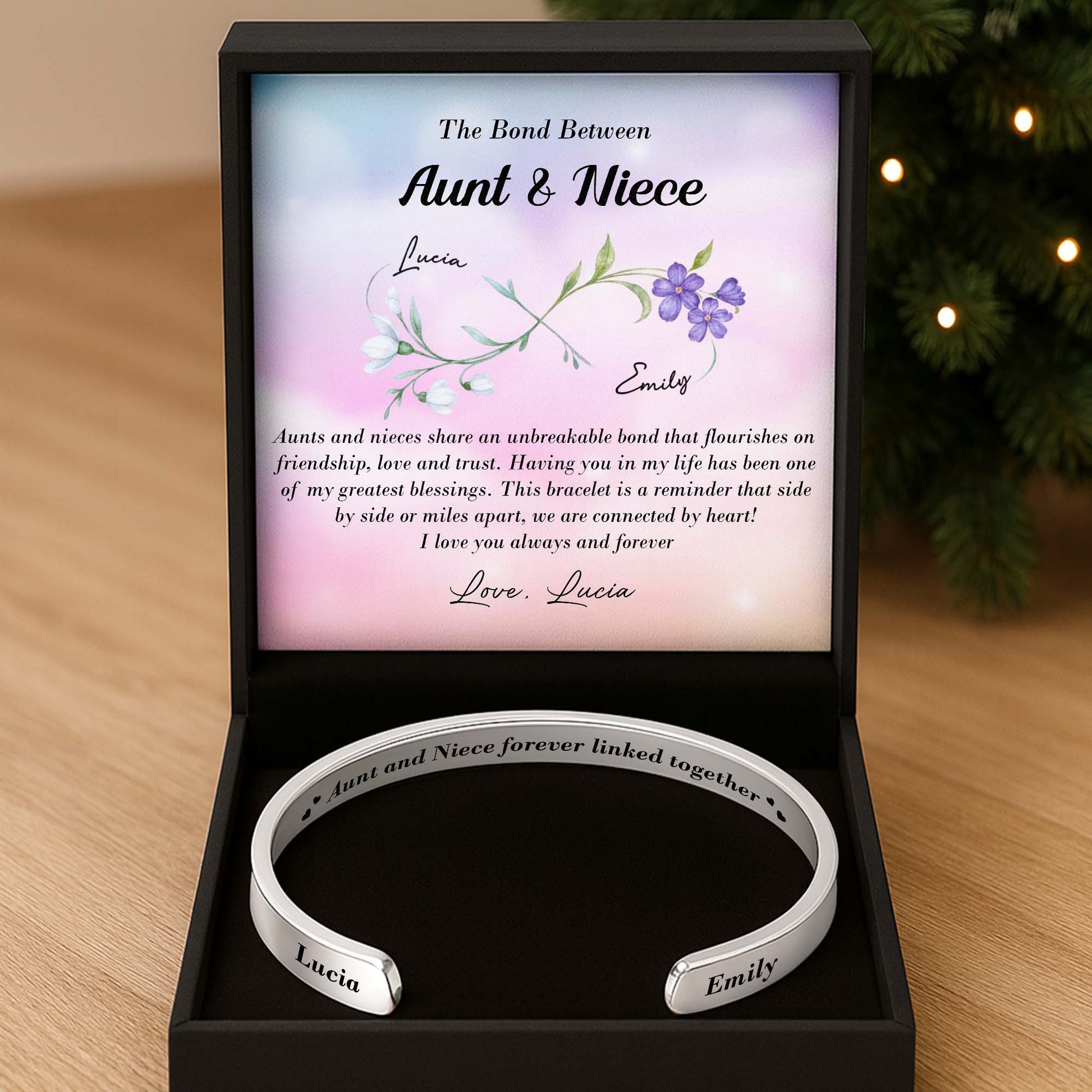 Aunt And Niece Forever Linked Together, Flowers