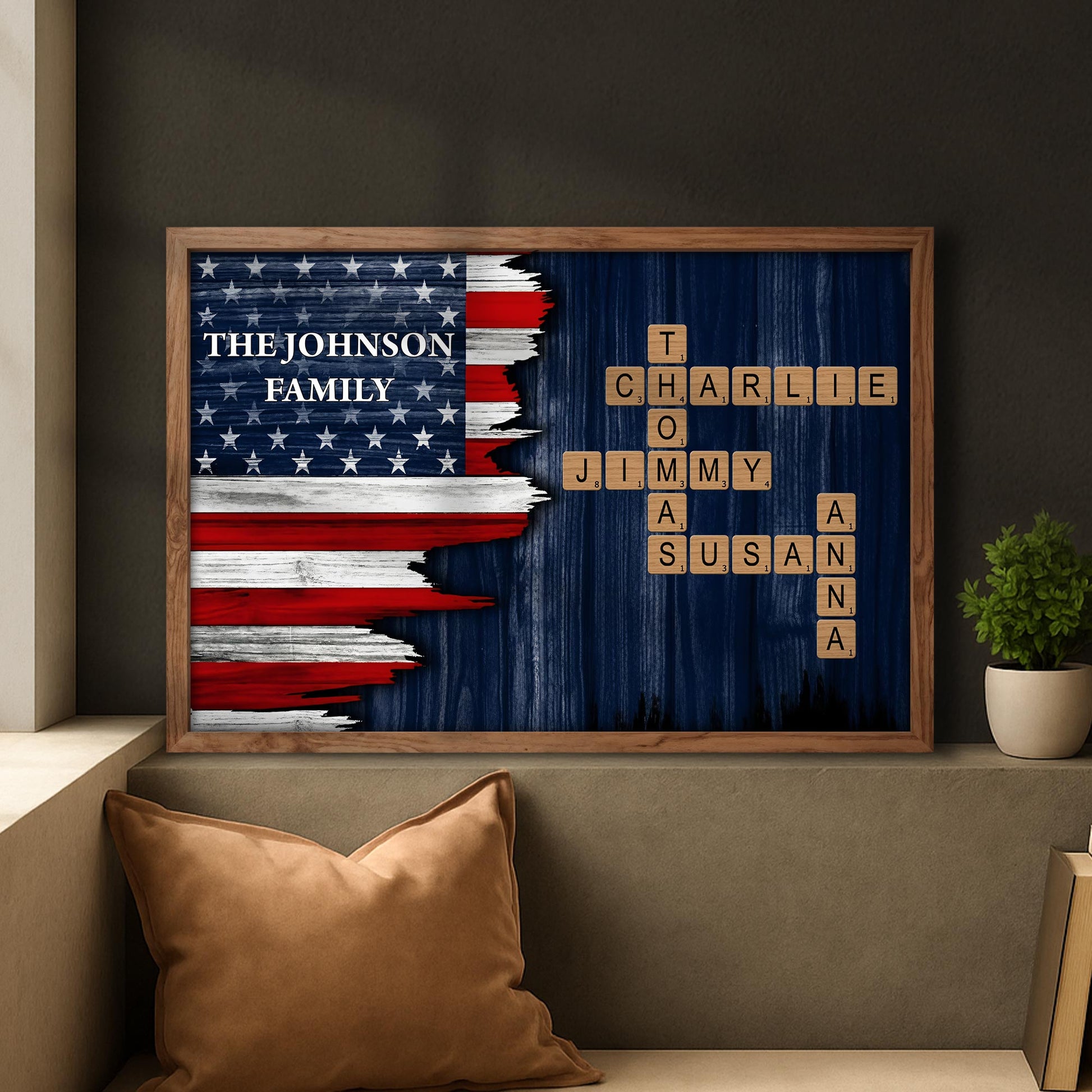 Celebrate Family Bond With Patriotic American Flag