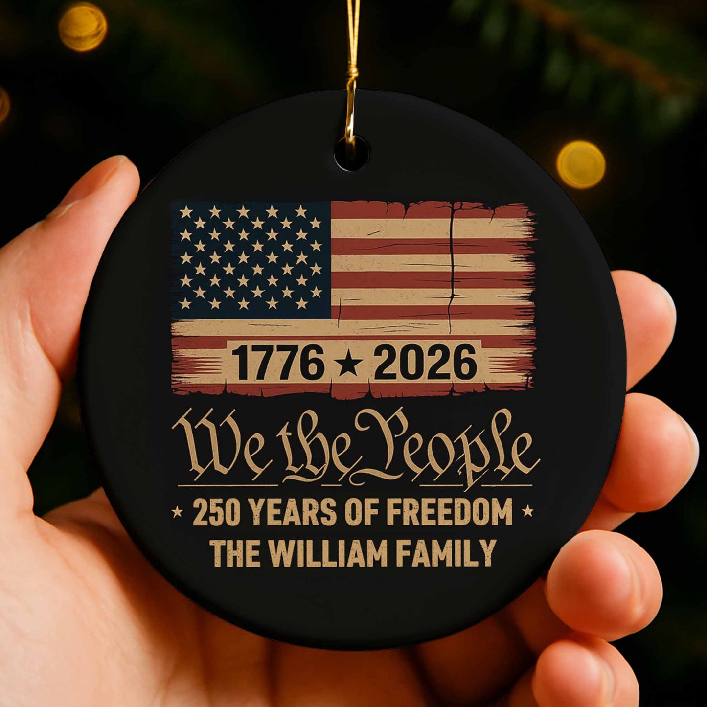 We The People, 250 Years Of Freedom, American Flag