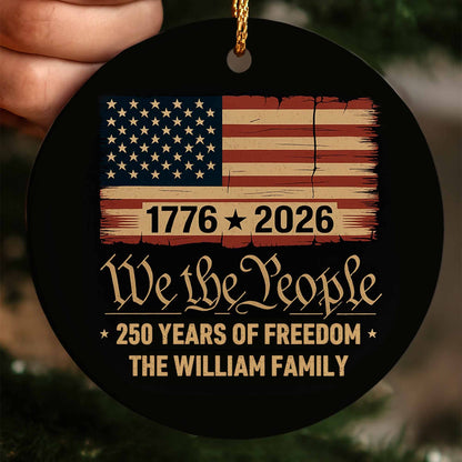 We The People, 250 Years Of Freedom, American Flag