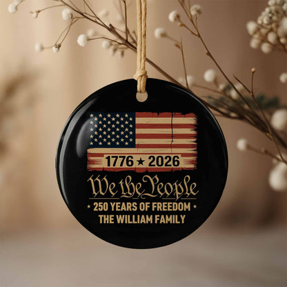 We The People, 250 Years Of Freedom, American Flag