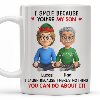 I Smile Because You're My Son, Cartoon Figures and Christmas Sweaters