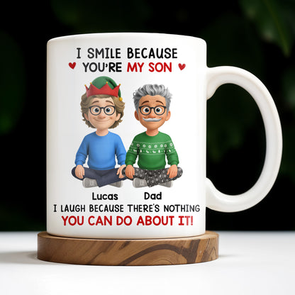 I Smile Because You're My Son, Cartoon Figures and Christmas Sweaters