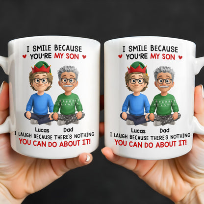 I Smile Because You're My Son, Cartoon Figures and Christmas Sweaters