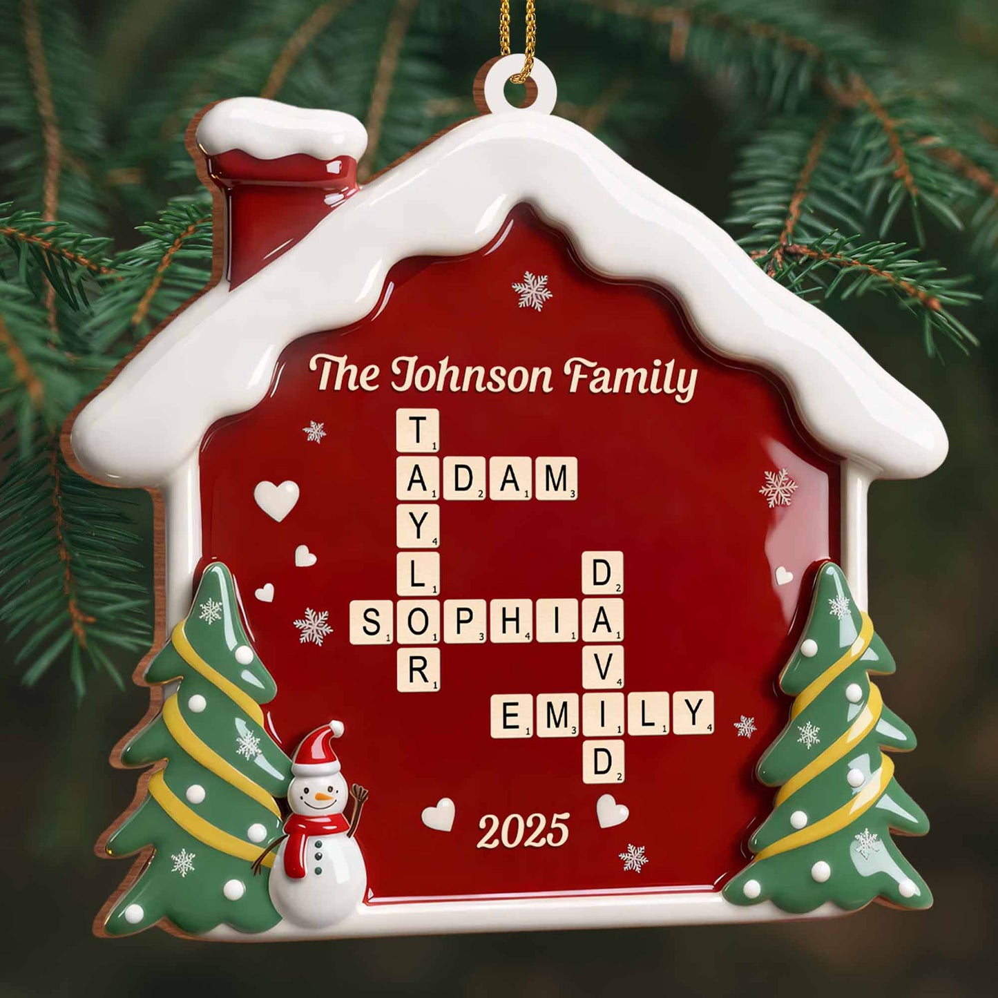 Celebrate Your Family's Special Moments, Snowman And Christmas Tree