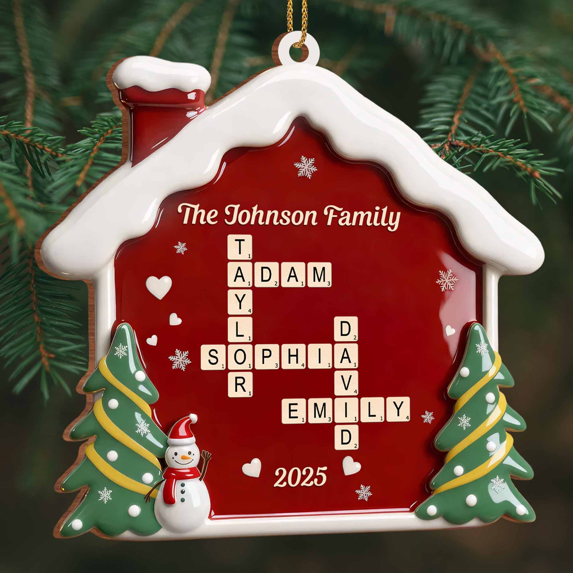 Celebrate Your Family's Special Moments, Snowman And Christmas Tree