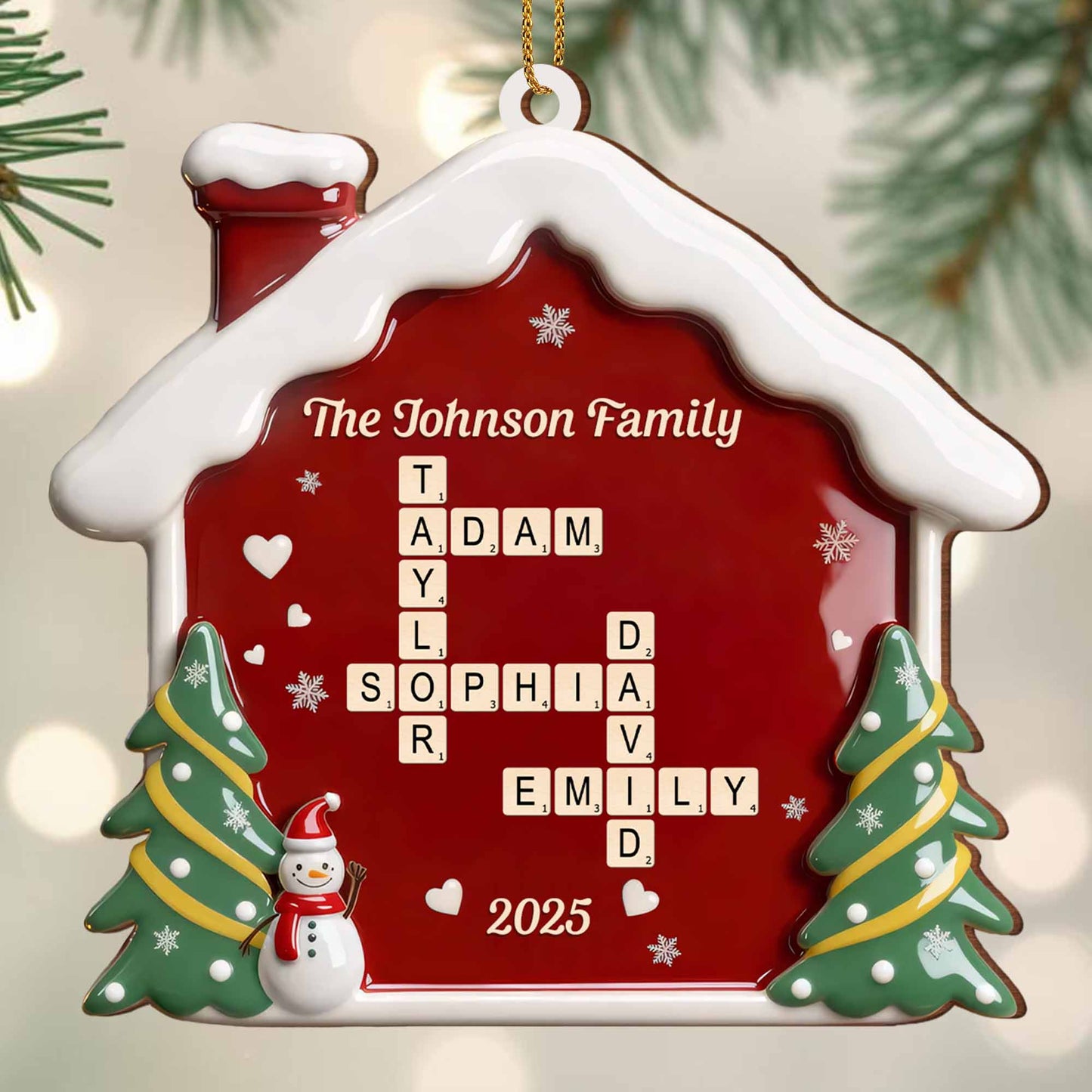 Celebrate Your Family's Special Moments, Snowman And Christmas Tree