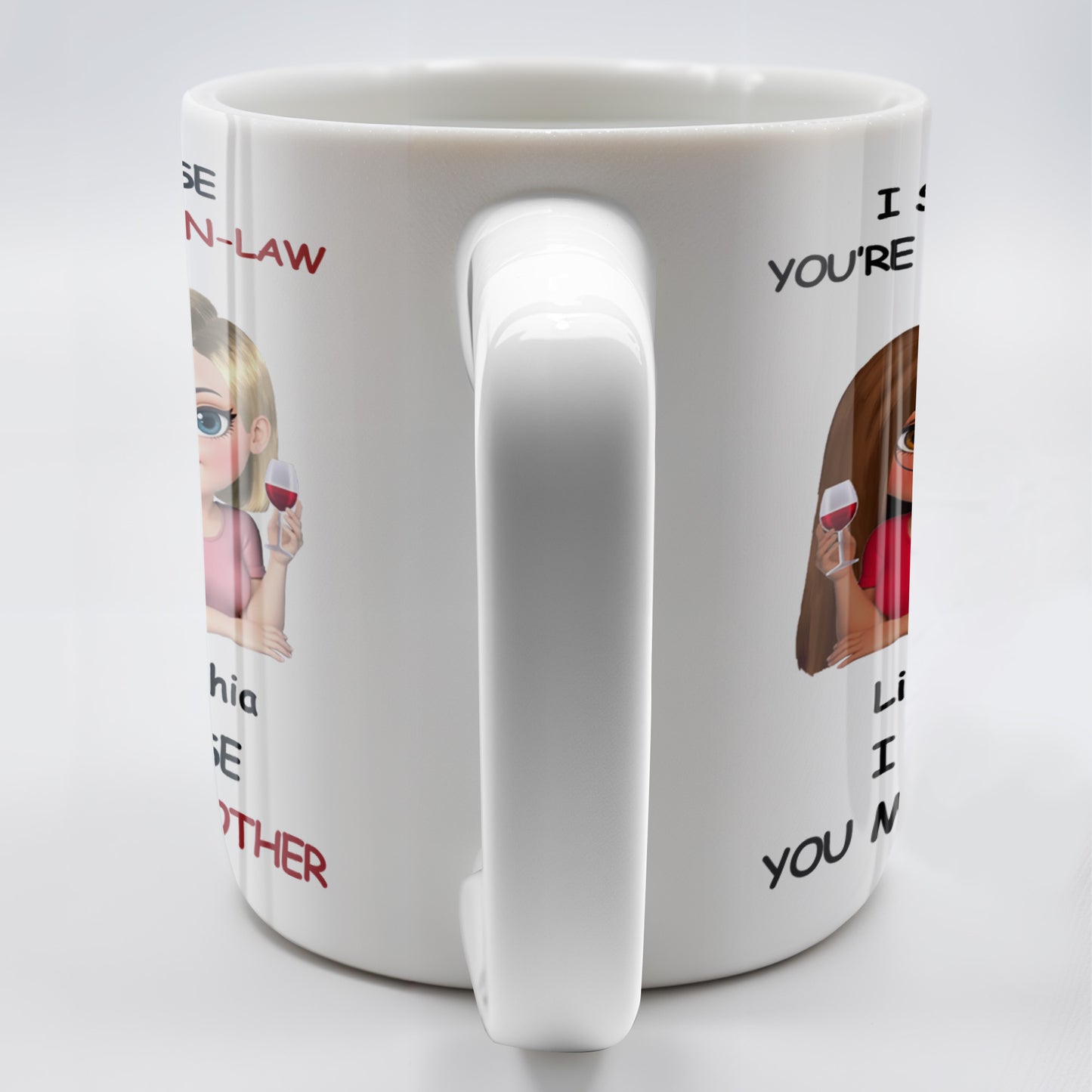 I Smile Because You're My Sister-In-Law, Two Women With Wine Glasses