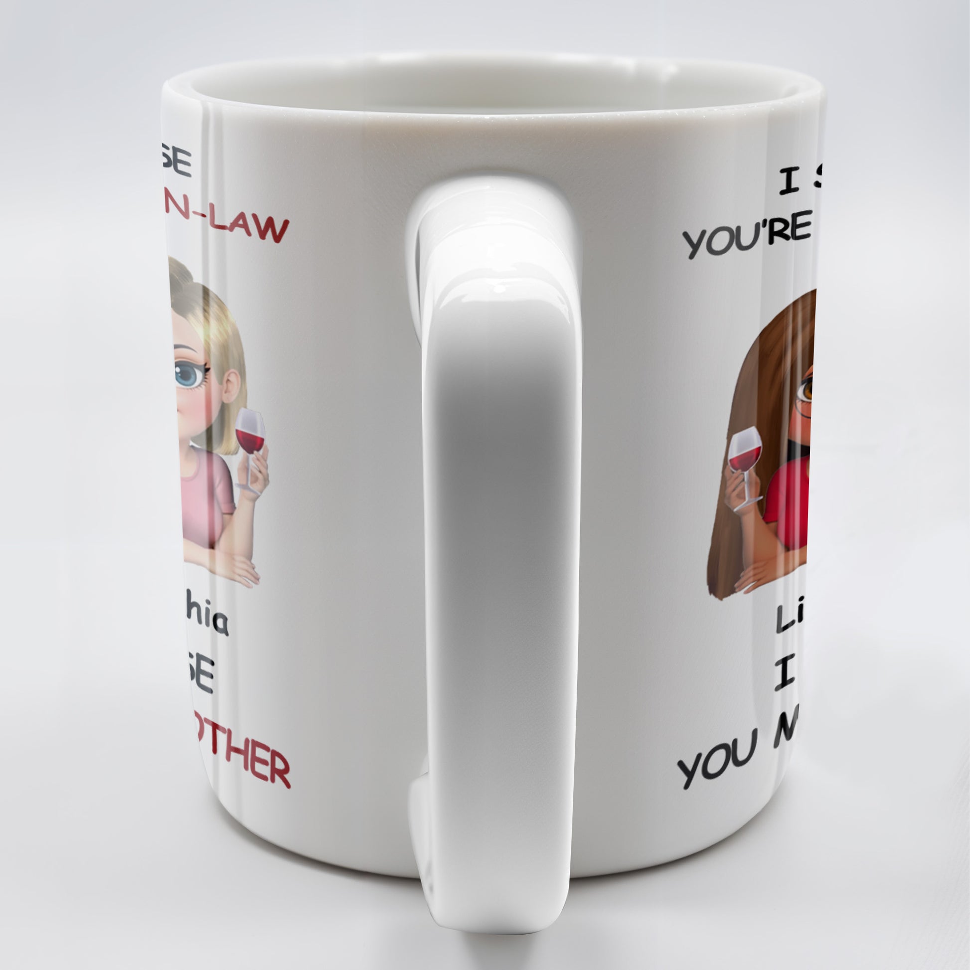 I Smile Because You're My Sister-In-Law, Two Women With Wine Glasses