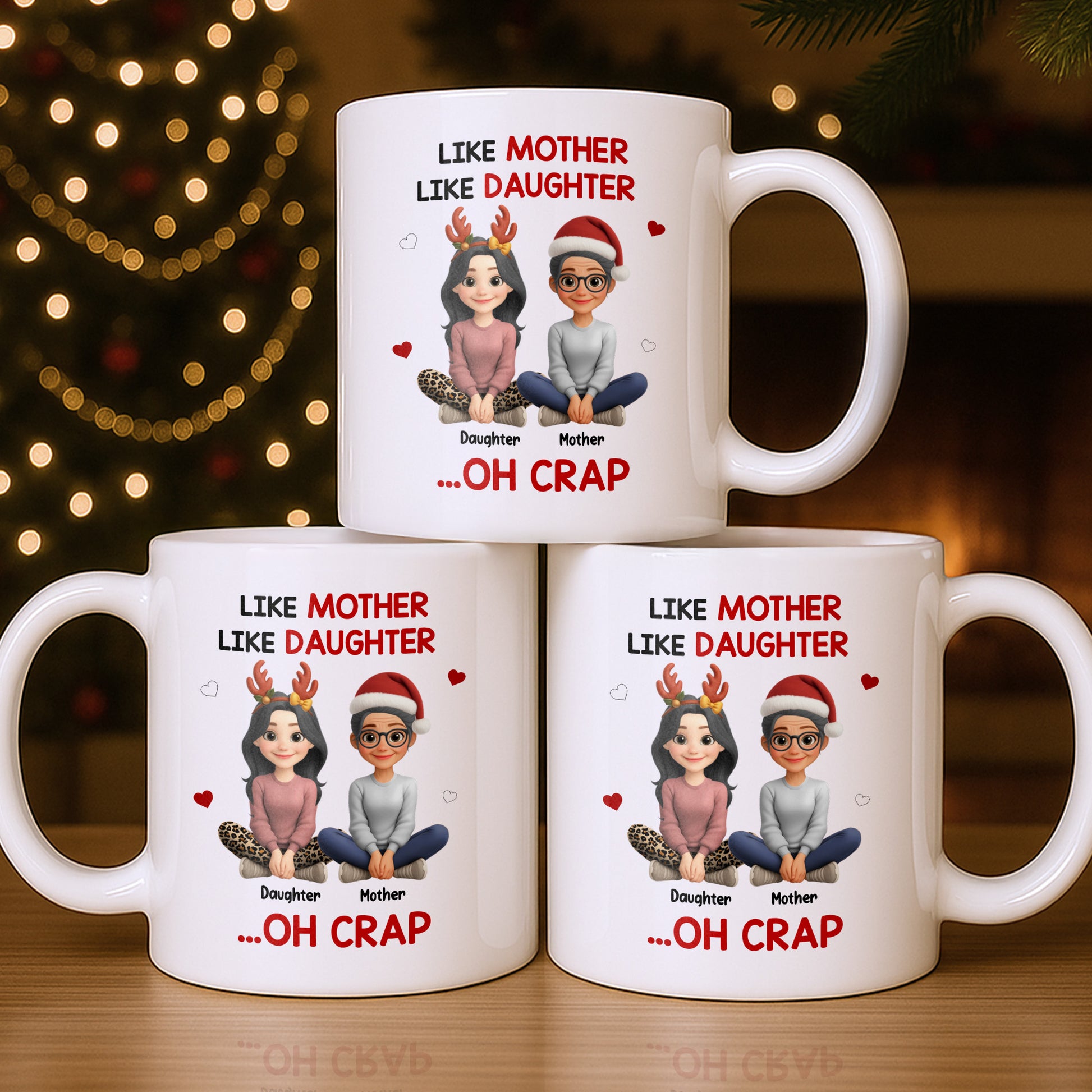 Like Mother Like Daughter With Cartoon Characters