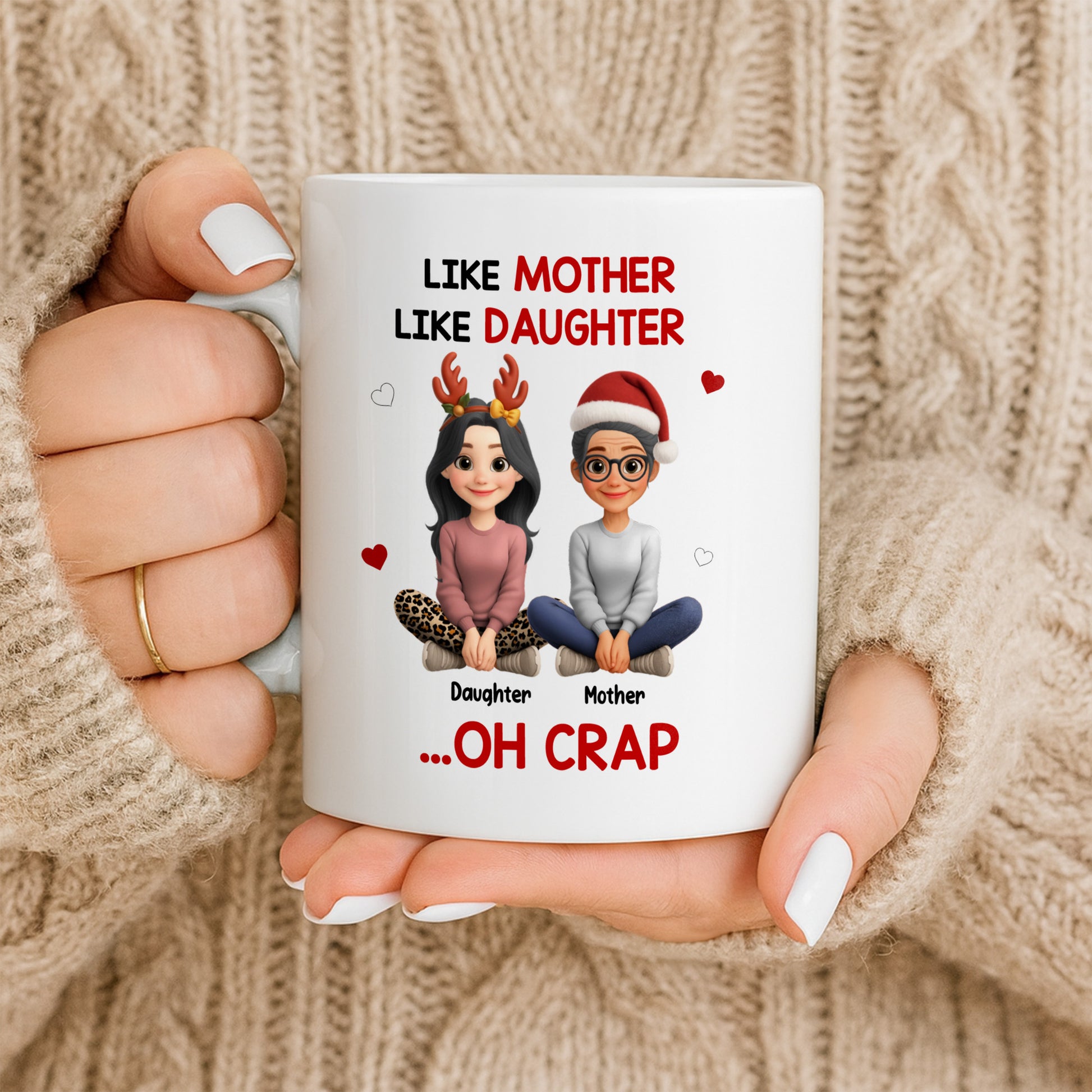 Like Mother Like Daughter With Cartoon Characters