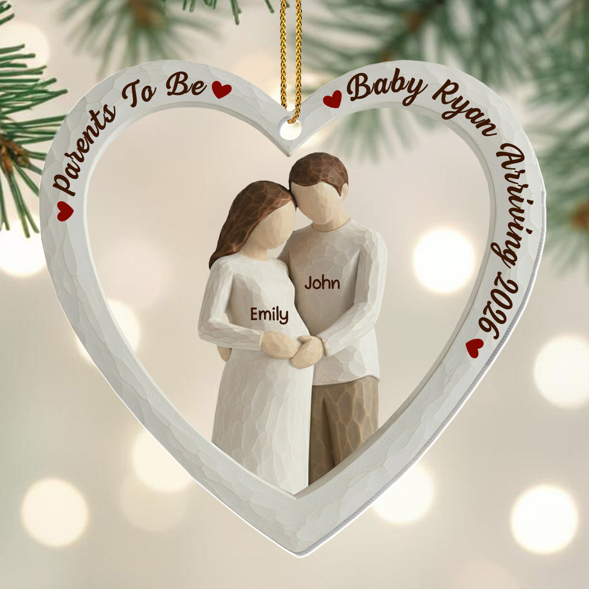 Parents To Be, Baby Arriving, Couple In Heart