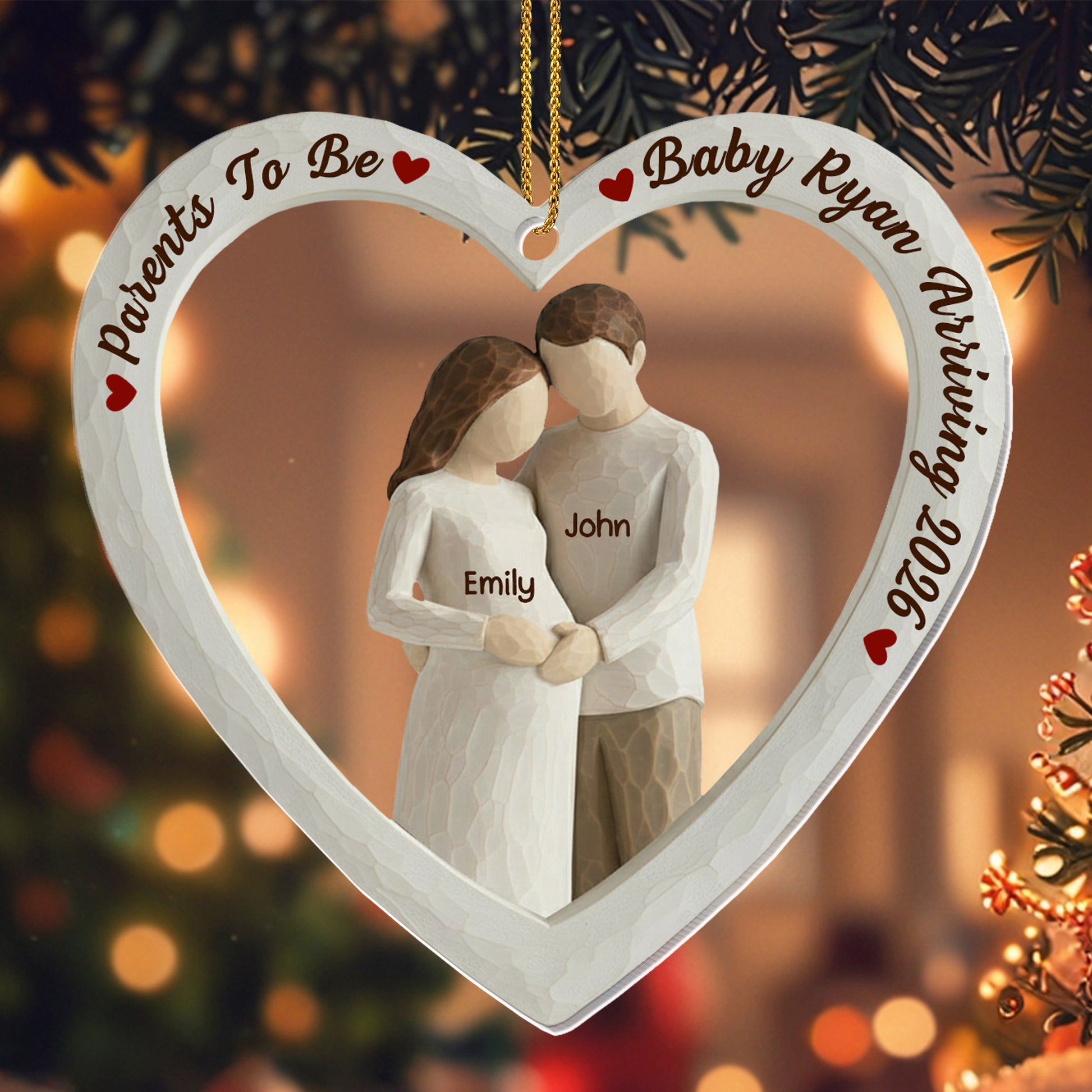 Parents To Be, Baby Arriving, Couple In Heart