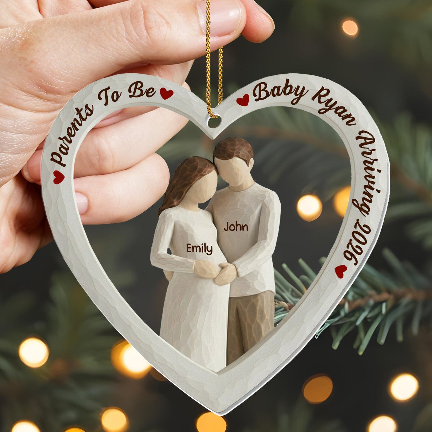 Parents To Be, Baby Arriving, Couple In Heart