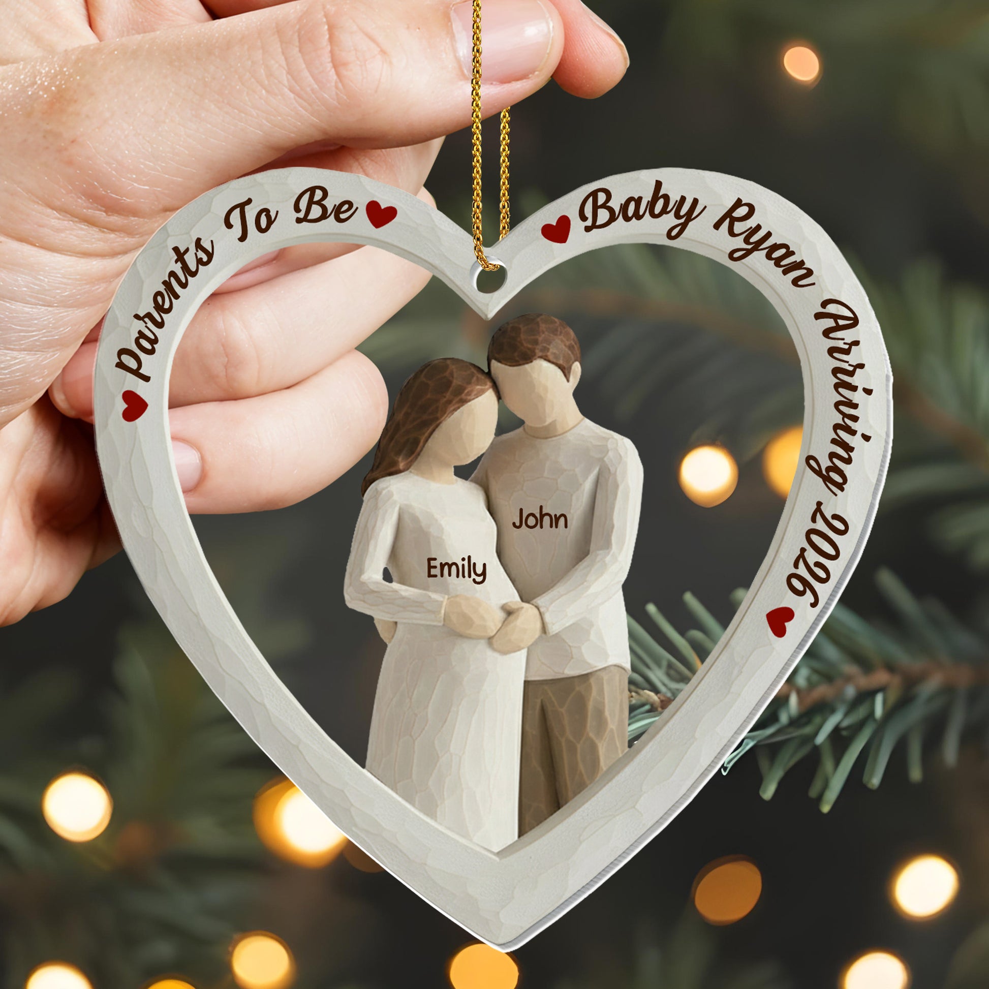 Parents To Be, Baby Arriving, Couple In Heart