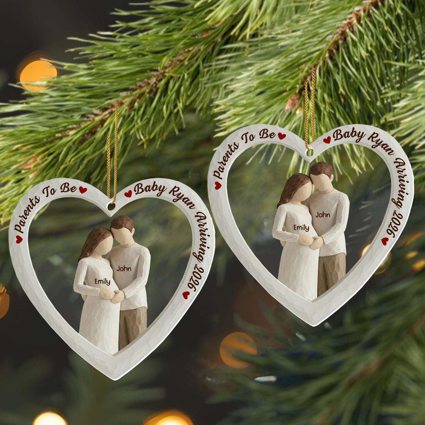 Parents To Be, Baby Arriving, Couple In Heart