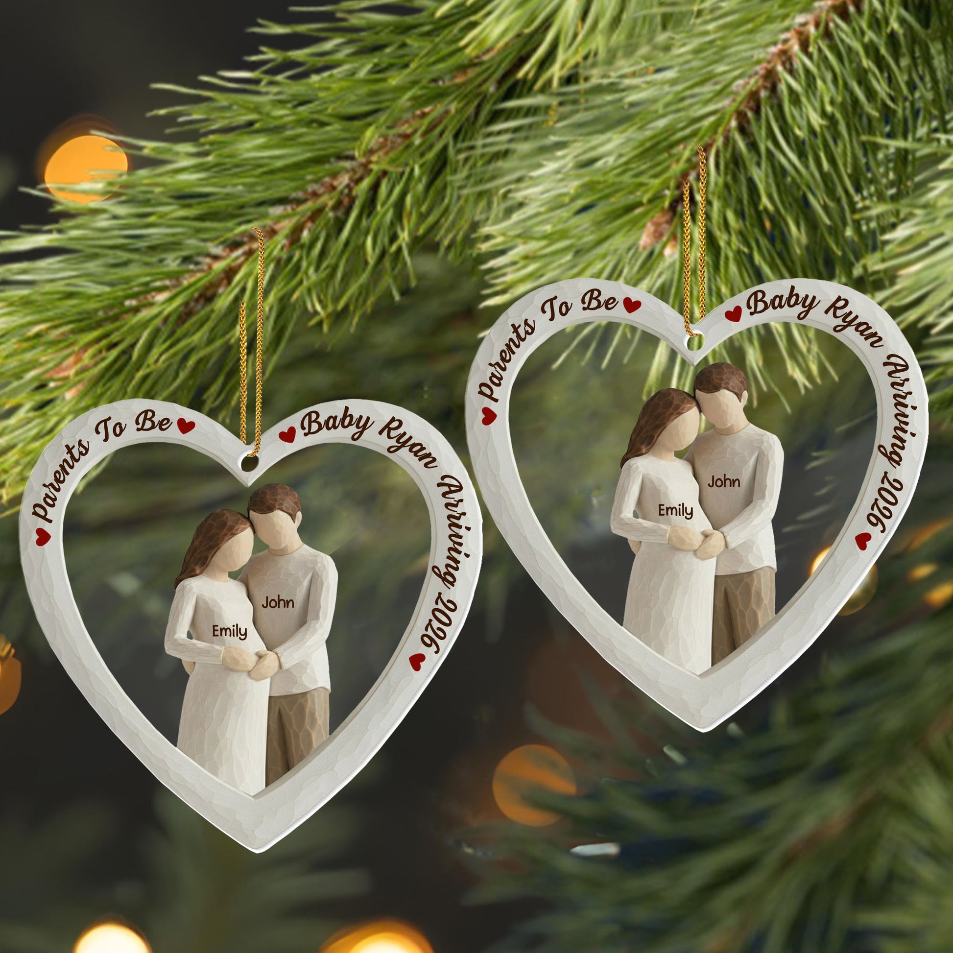 Parents To Be, Baby Arriving, Couple In Heart