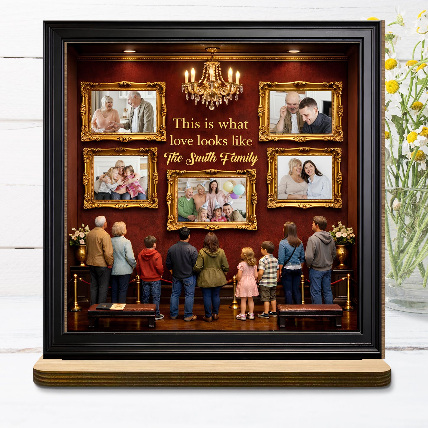 This Is What Love Looks Like Family Portraits Plaque