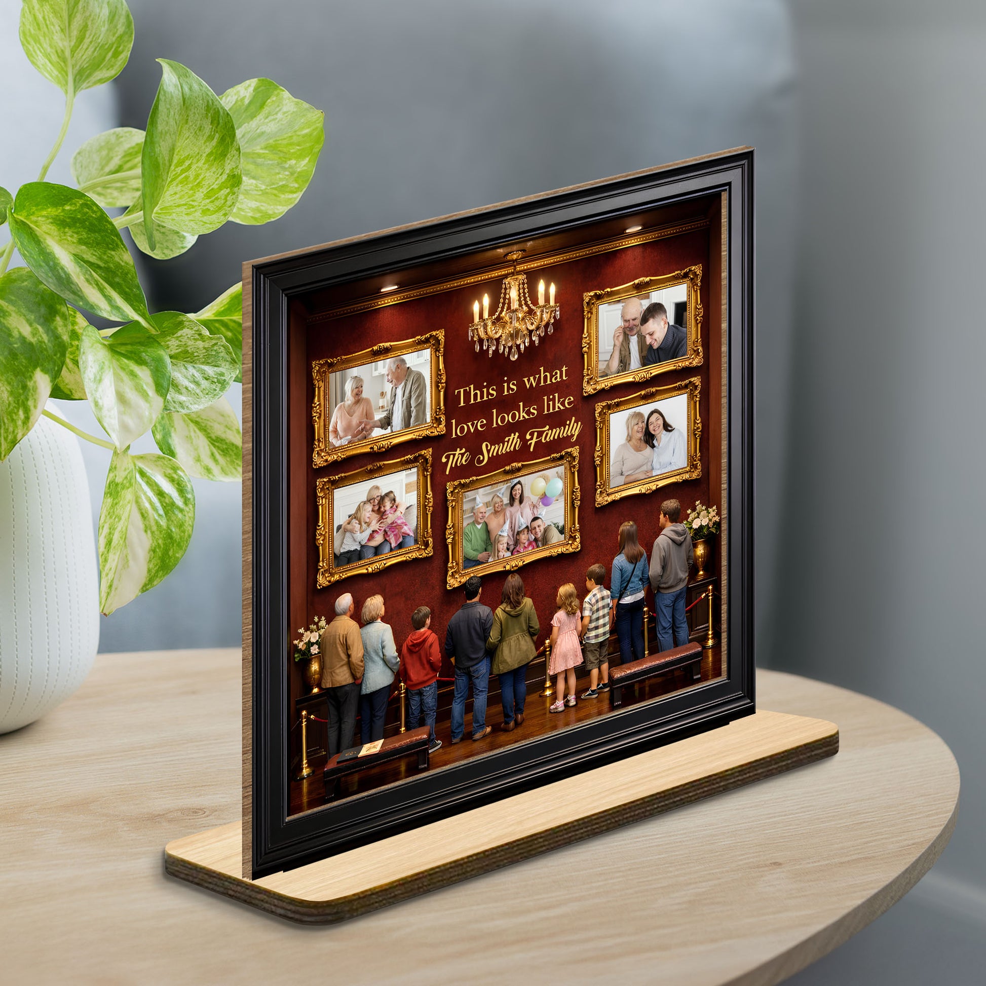 This Is What Love Looks Like Family Portraits Plaque