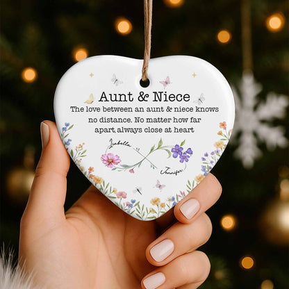 The Love Between An Aunt & Niece, Flowers And Butterflies