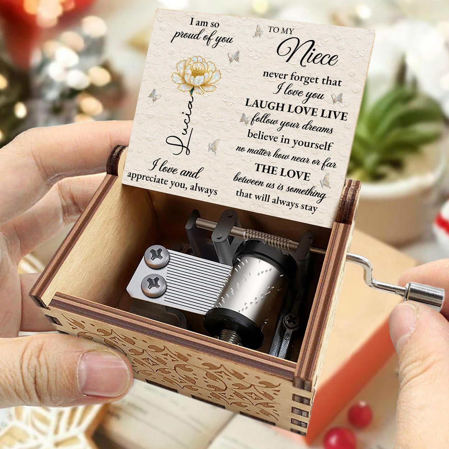 I Am So Proud Of You, Flower And Butterfly Design