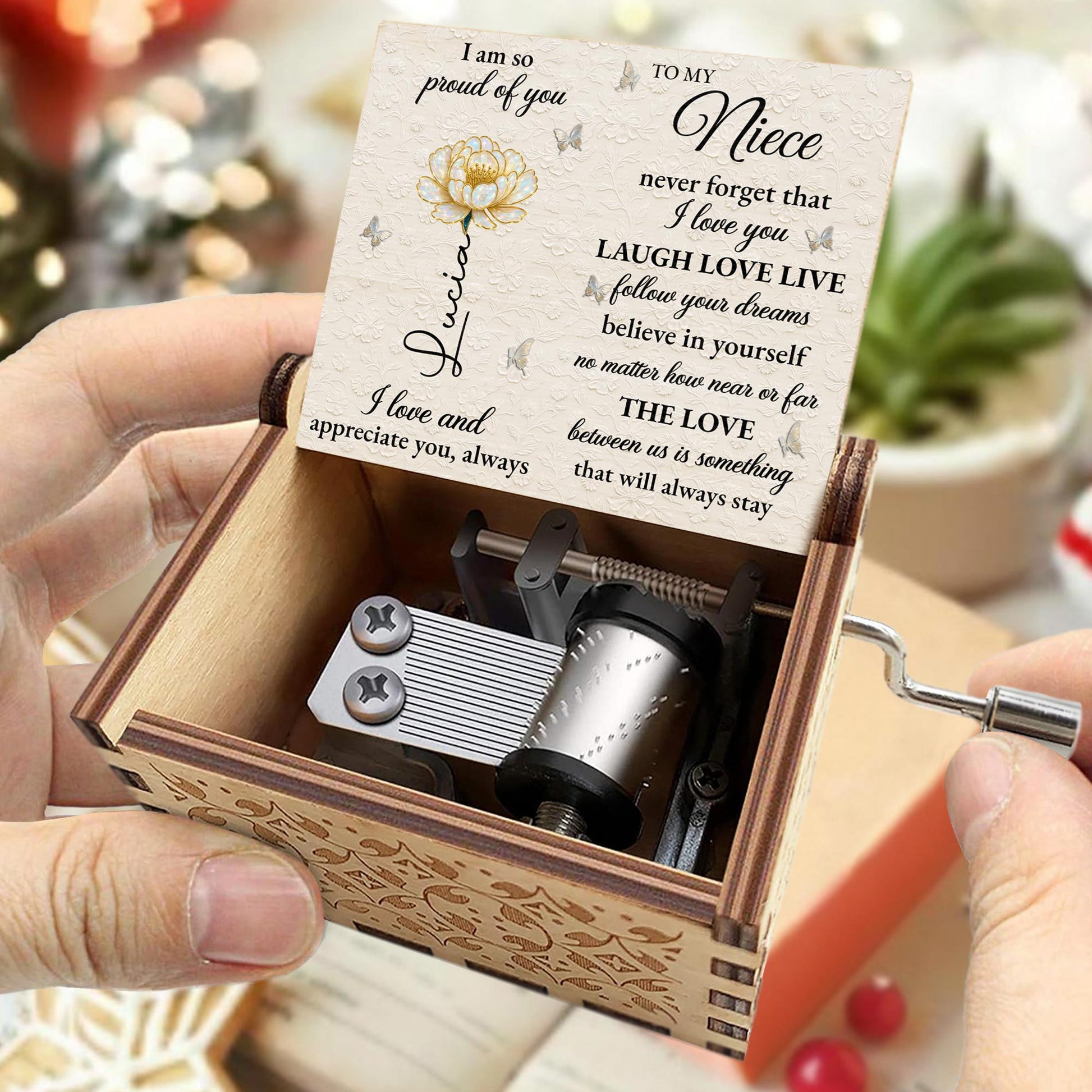 I Am So Proud Of You, Flower And Butterfly Design