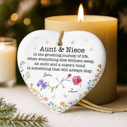 Aunt And Niece, Lifelong Bond With Roses And Butterflies